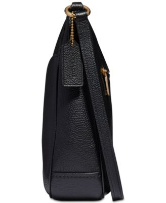 coach chaise crossbody in polished pebble leather