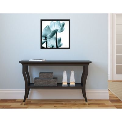 Translucent Tulips III Aqua by Debra Van Swearingen Canvas Framed Art