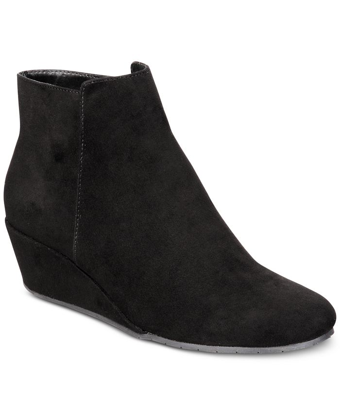 Kenneth Cole Reaction Women s Tip Plain Wedge Booties Macy s