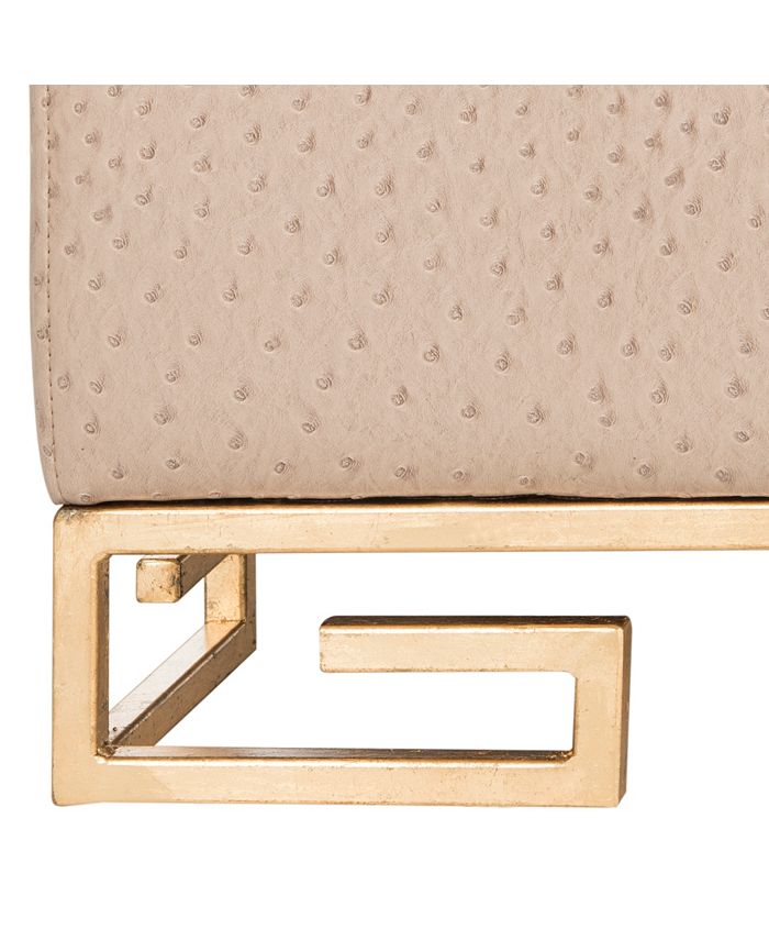 Safavieh Julian Faux Ostrich Tray Ottoman/Coffee Table Macy's