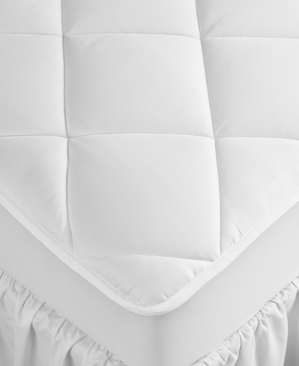 Hotel Collection Extra Deep California King Mattress Pad, Hypoallergenic, Down Alternative Fill, 500 Thread Count Cotton, Created for Macy's Bedding