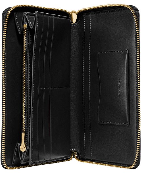 COACH Continental Wallet in Refined Leather & Reviews Handbags