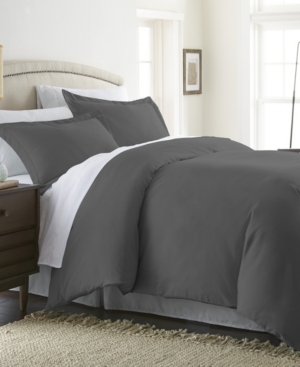 Ienjoy Home Double Brushed Solid Duvet Cover Set, Twin/twin Xl In Gray
