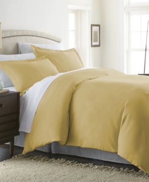Ienjoy Home Double Brushed Solid Duvet Cover Set, Twin/twin Xl In Gold