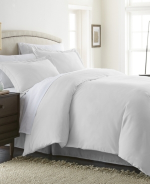 Ienjoy Home Double Brushed Solid Duvet Cover Set, King/california King In White