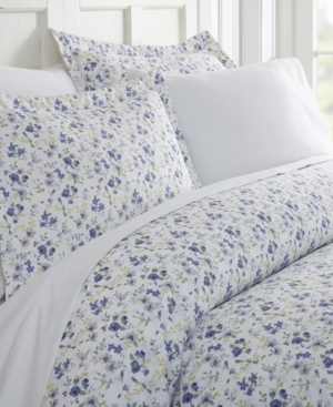 Ienjoy Home Tranquil Sleep Patterned Duvet Cover Set By The Home Collection, Queen/full In Light Blue Blossoms
