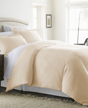 Ienjoy Home Double Brushed Solid Duvet Cover Set, King/california King In Ivory