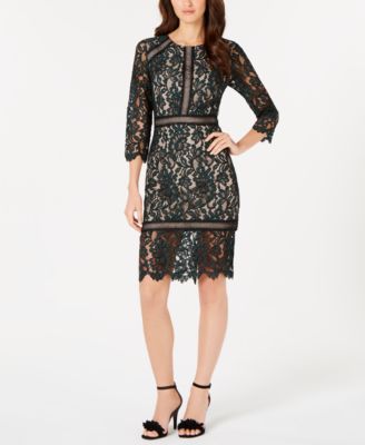 two tone lace dress