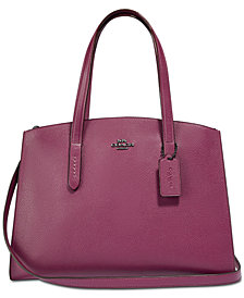 COACH Charlie Medium Carryall in Pebble Leather