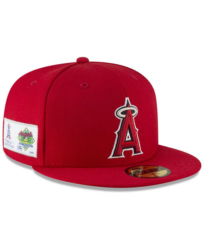 Los Angeles Angels New Era Custom Red Patches All Over 59FIFTY Fitted