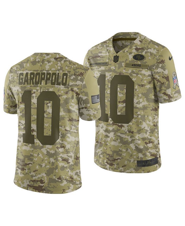 Men's Nike Jimmy Garoppolo Camo San Francisco 49ers Salute To Service  Limited Player Jersey