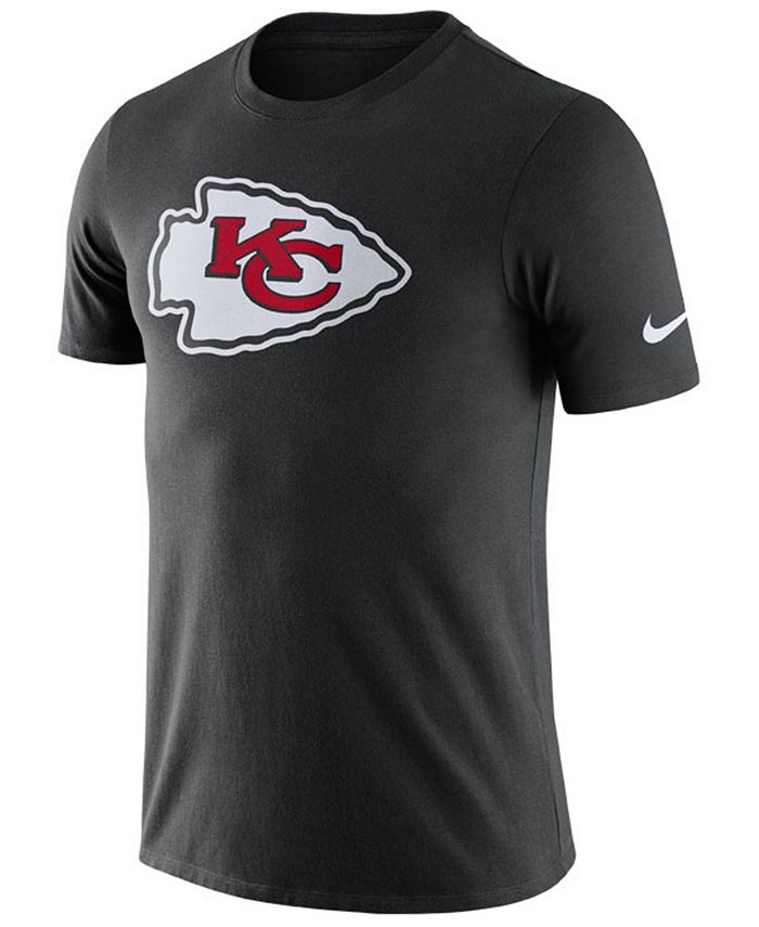 Nike Men's Kansas City Chiefs Dri-Fit Cotton Essential Logo T-Shirt ...