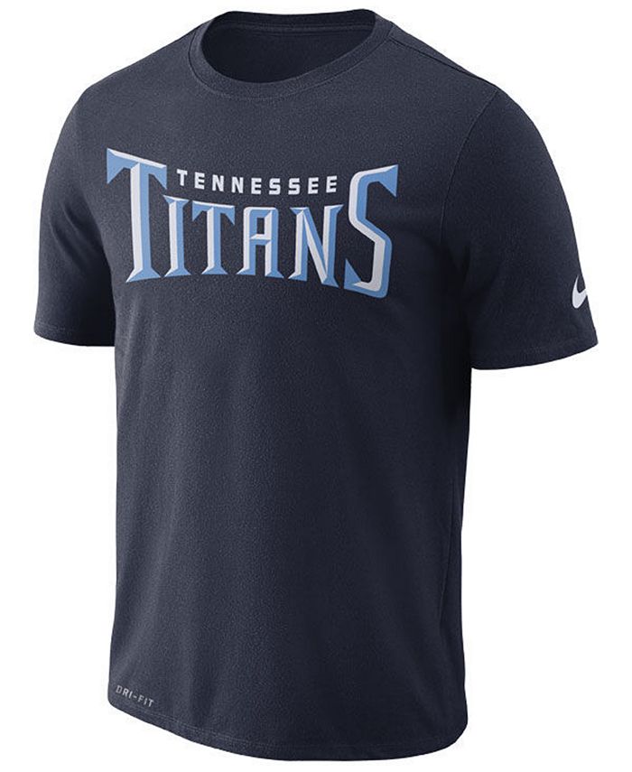 Nike Men's Tennessee Titans Dri-FIT Cotton Essential Wordmark T-Shirt ...