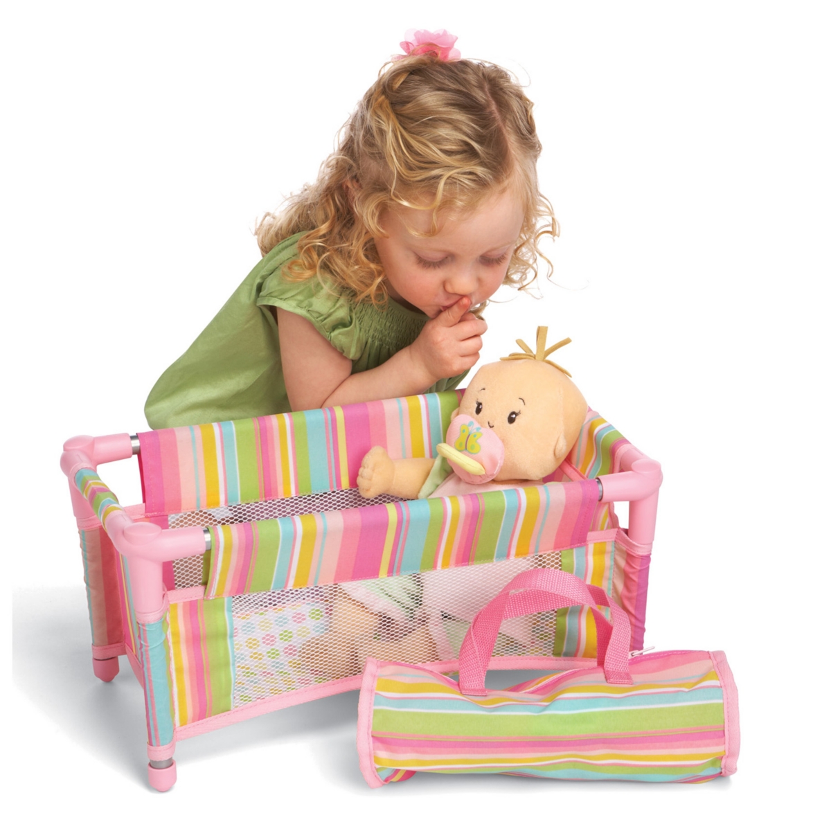 Shop Redbox Manhattan Toy Baby Stella Take Along Travel Crib For 15 Inch Dolls In Multi