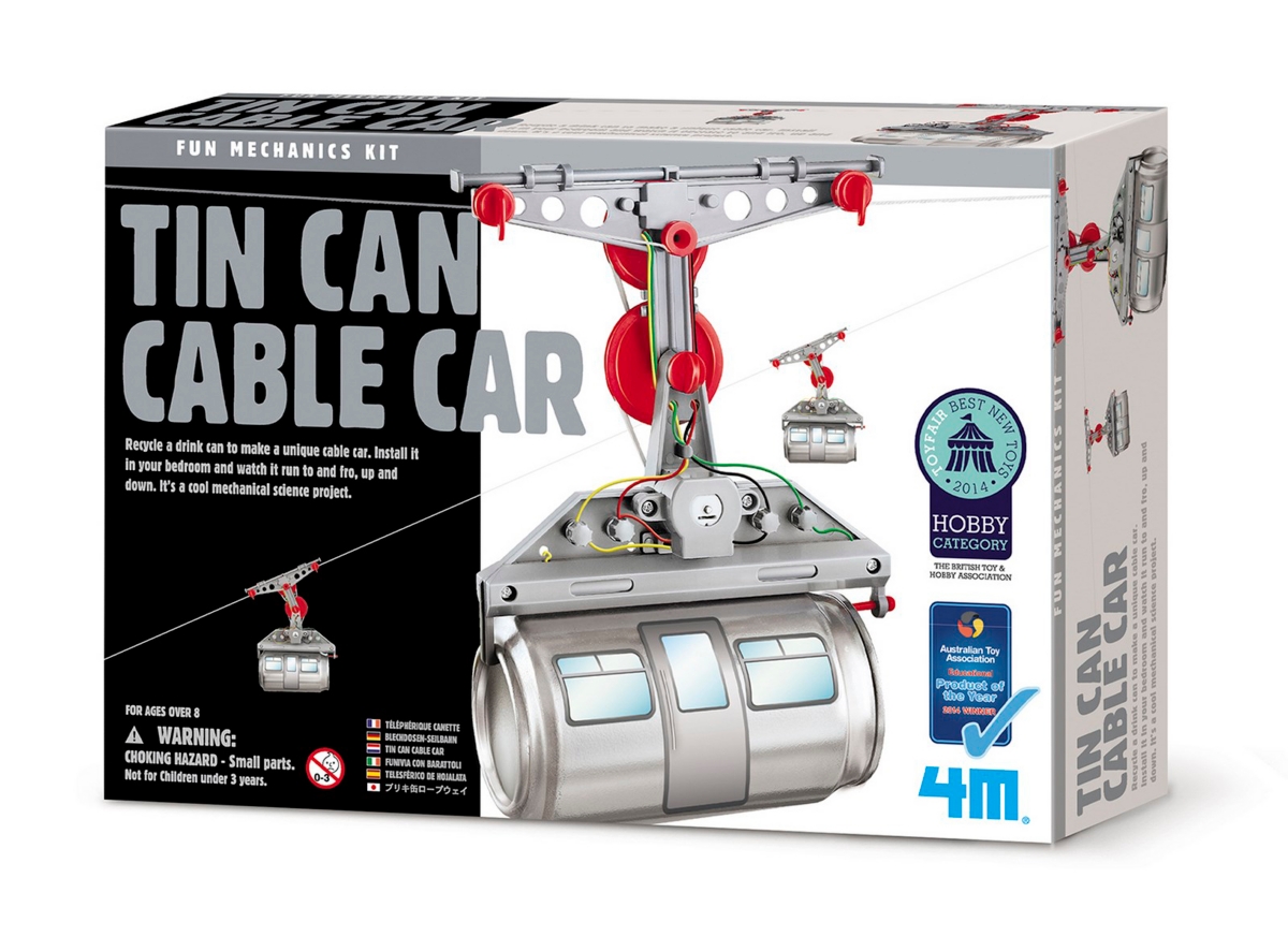 Redbox 4m Tin Can Cable Car Science Kit Stem In Multi