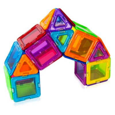 Magformers Solids Clear Rainbow 40 Piece Magnetic Construction Set