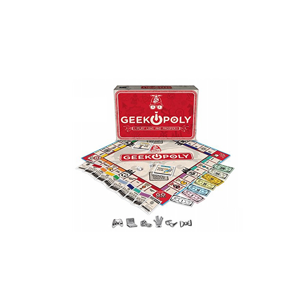 Masterpieces Puzzles Late For The Sky Geek-opoly In Multi