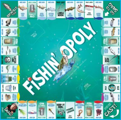MasterPieces Puzzles Late for the Sky Fishin'-Opoly