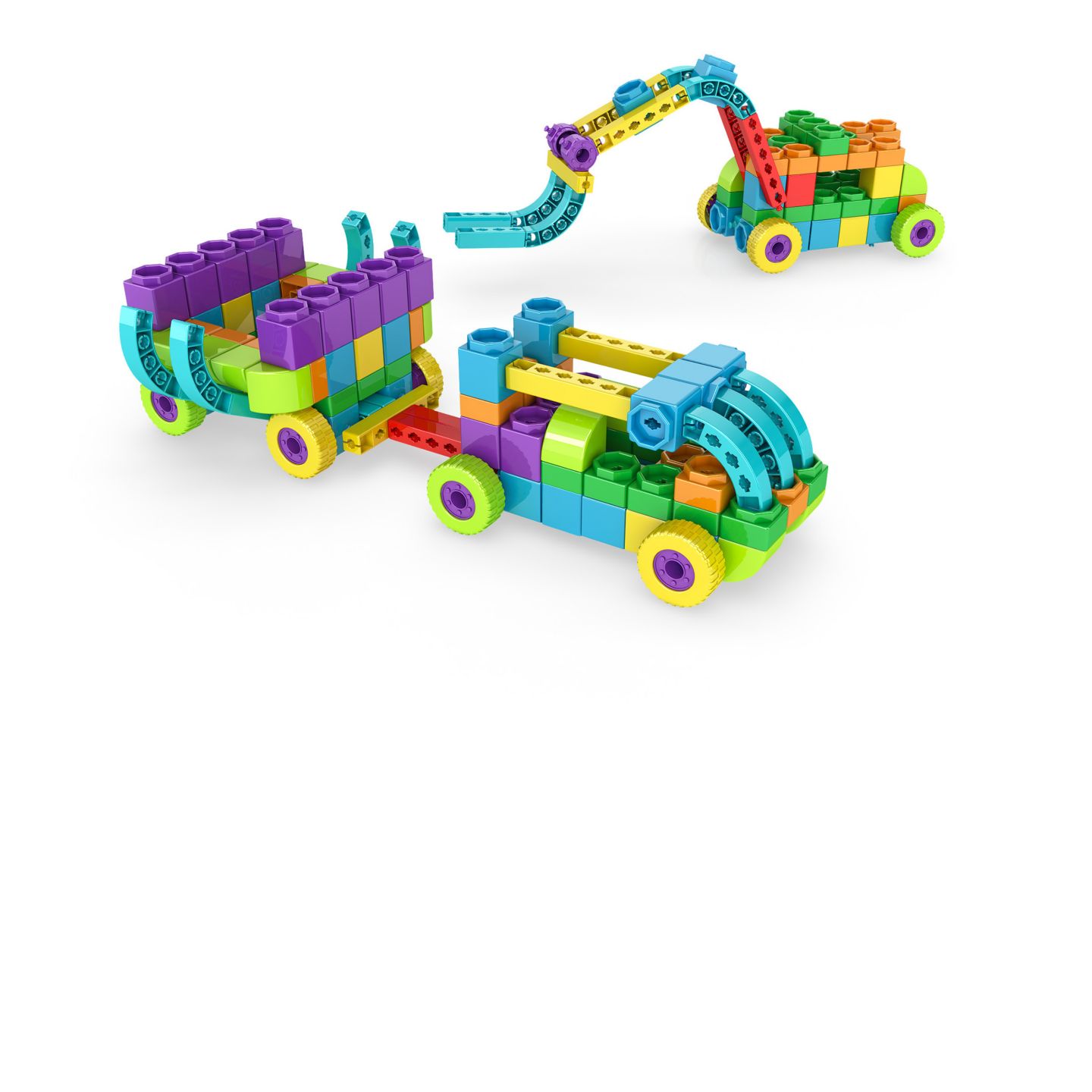 Детский конструктор Elenco Qboidz 30 in 1 30-Piece Building Set, Ages 3+ — фото 4