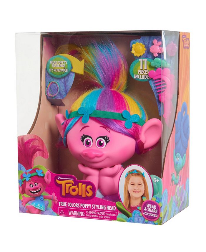 Just Play Trolls Poppy Style Station Styling Head Rainbow Hair - Macy's