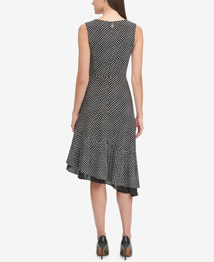 Tommy Hilfiger Polka Dot Asymmetrical Dress Macy's