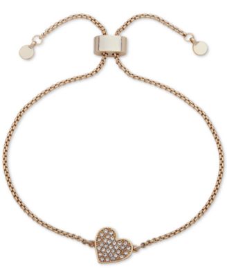 Pav&eacute; Heart Slider Bracelet, Created for Macy's 