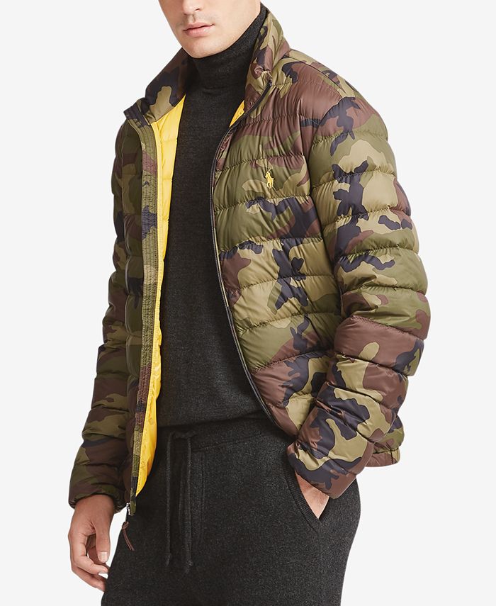 Polo Ralph Lauren Men's Camouflage Packable Down Jacket - Macy's