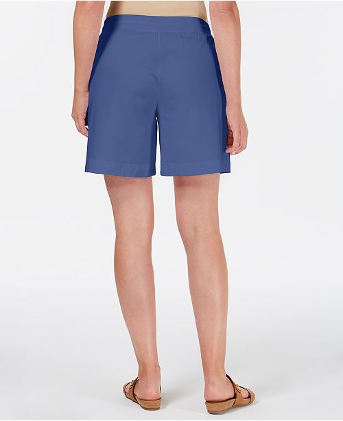 Karen Scott Knit Drawstring Shorts, Created for Macy's & Reviews