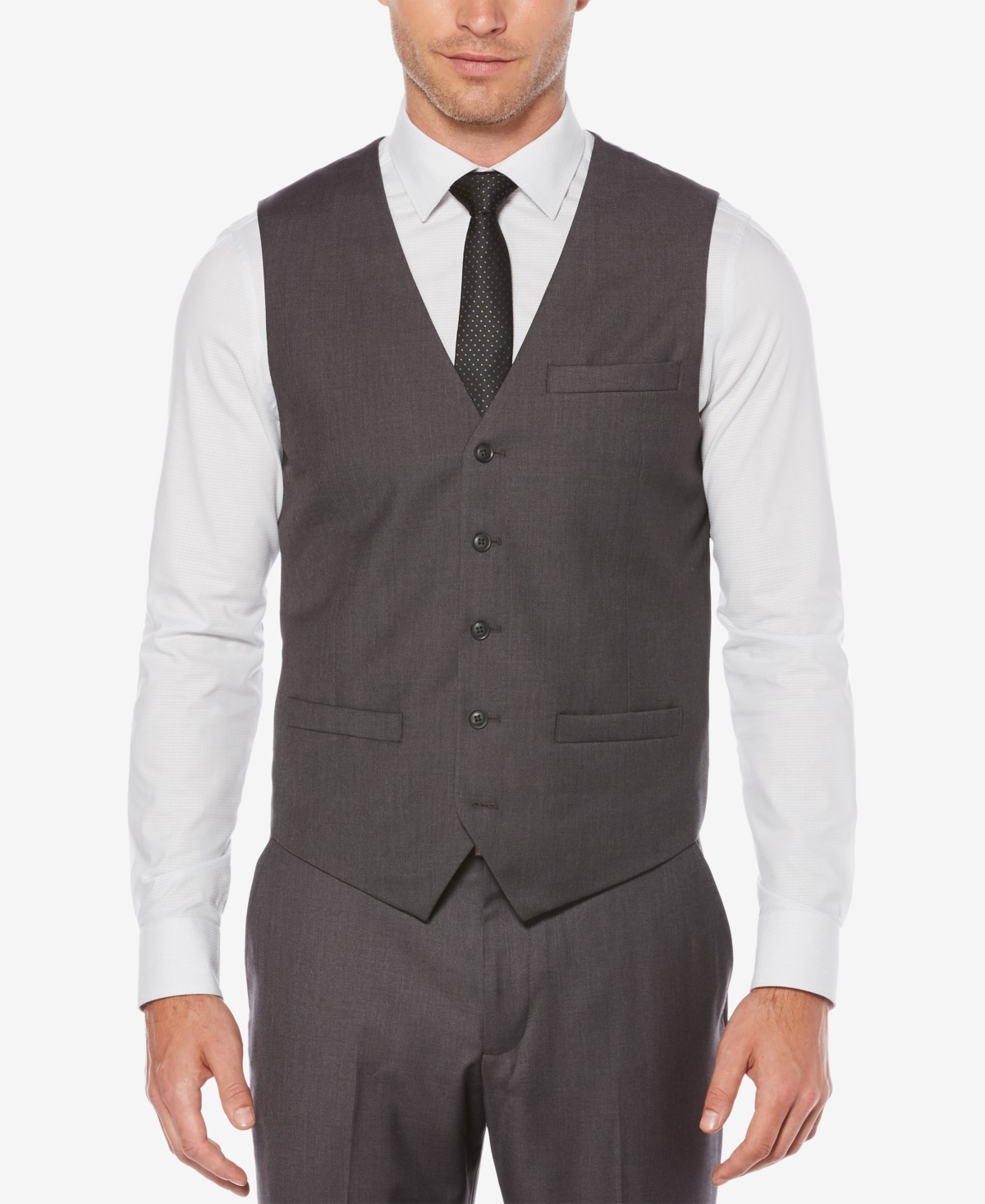 Мужские Perry Ellis Men's Solid Vest — фото 1
