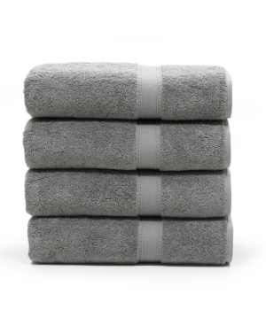 Linum Home Sinemis 4-pc. Bath Towel Set Bedding In Dark Grey