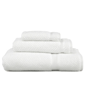 Shop Linum Home Herringbone 3-pc. Towel Set In White
