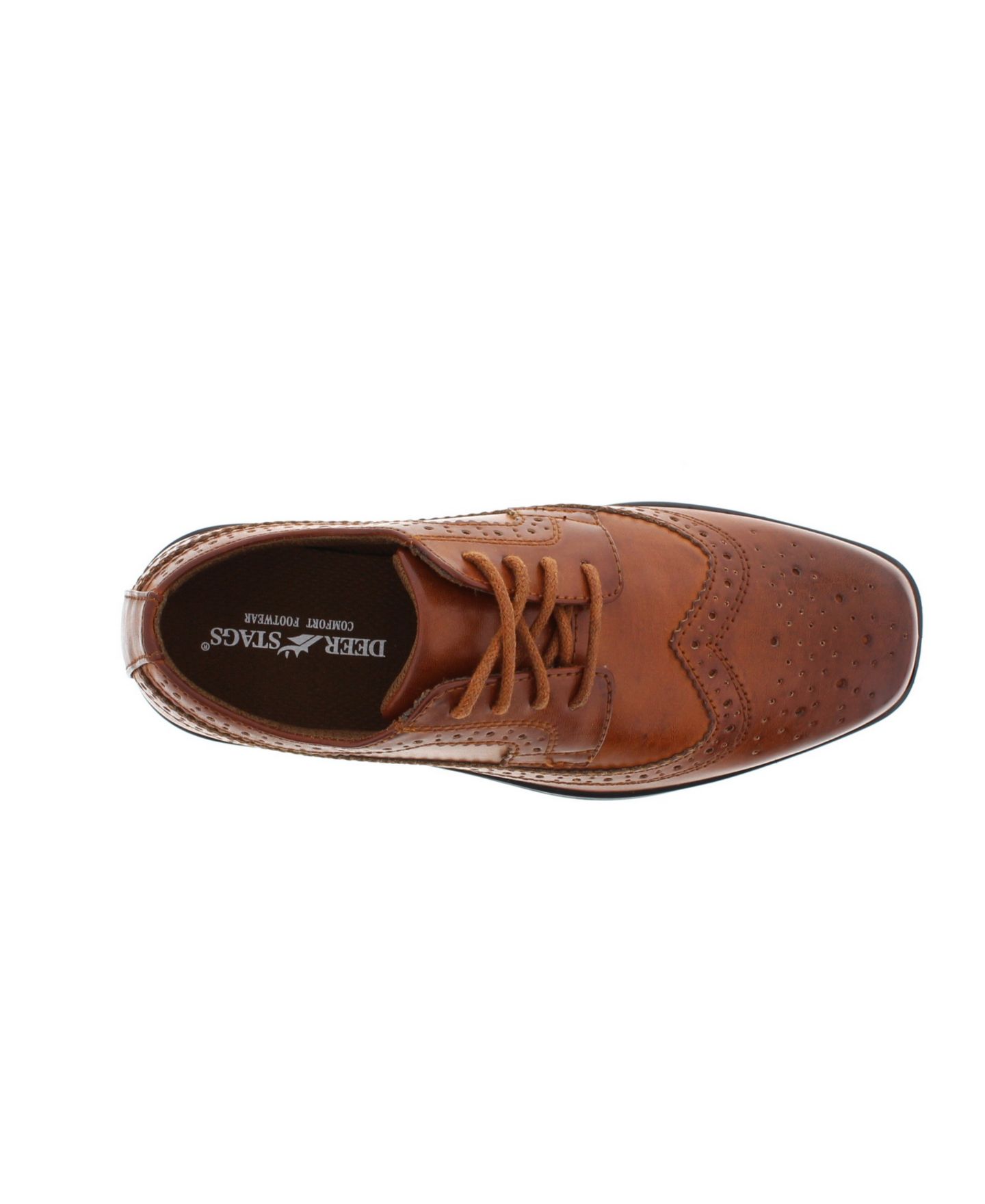 Платье DEER STAGS Ace Dress Wing-Tip Dress Comfort Oxford для мальчиков, цвет: Чёрный — фото 9