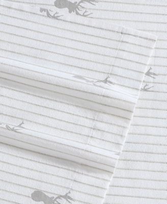 Printed Cotton Flannel 4-Pc. Sheet Set, Queen