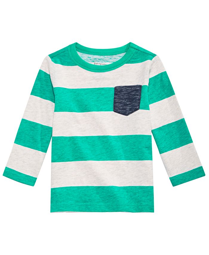 First Impressions Toddler Boys Rugby Striped Cotton Shirt, Created for
