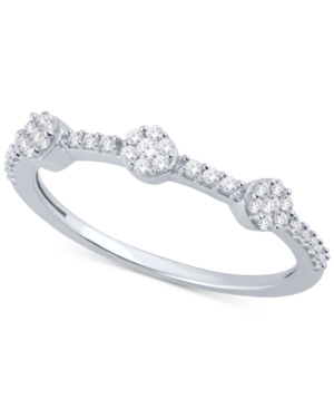 image of Diamond Mini-Cluster Ring (1/4 ct. t.w.) in Sterling Silver