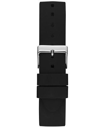 GUESS Women's Pencils of Promise & Timothy Goodman Black Silicone Strap ...