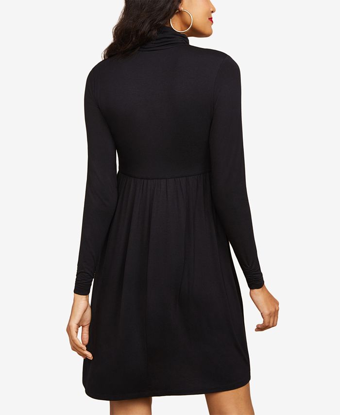 turtle neck maternity gown