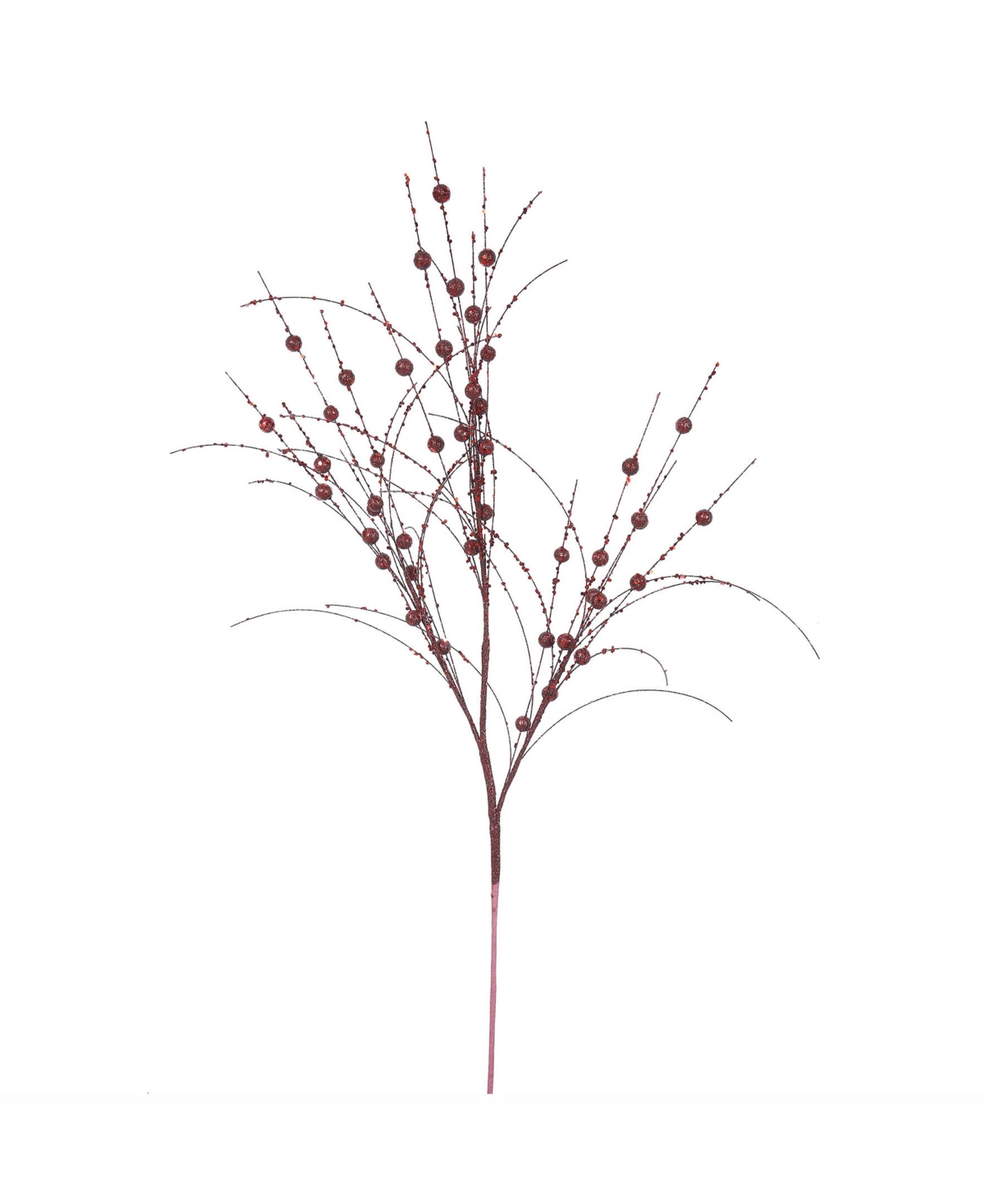 Vickerman 35  Burgundy Glitter Berry Artificial Christmas Spray. Includes 6 sprays per pack.