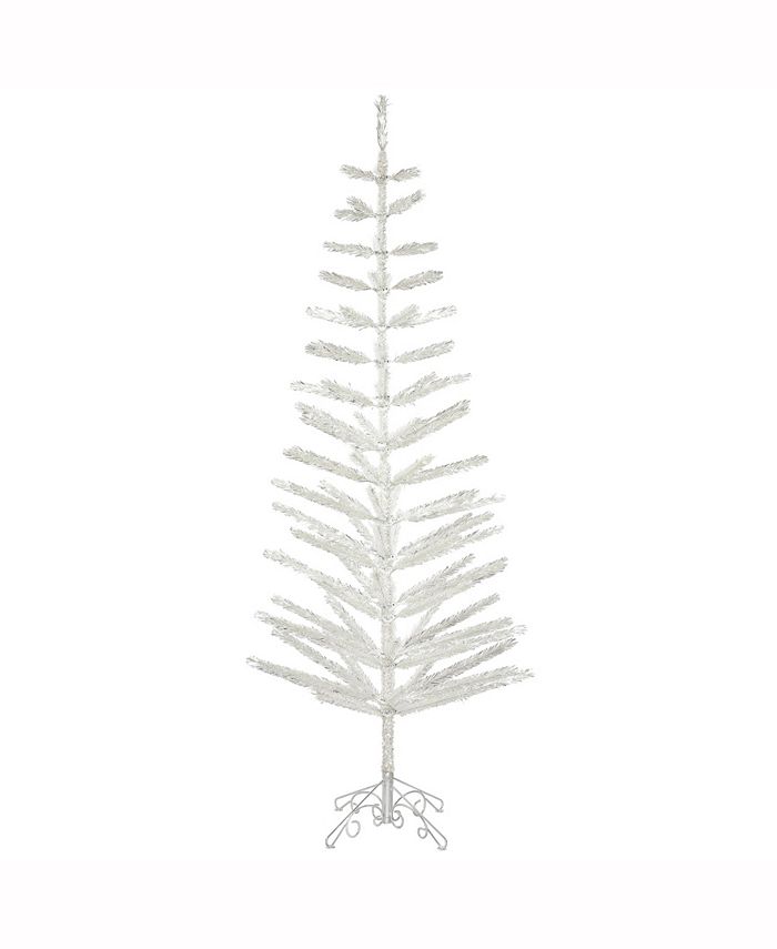 Vickerman 6' X 28" Silver Feather Tree Macy's