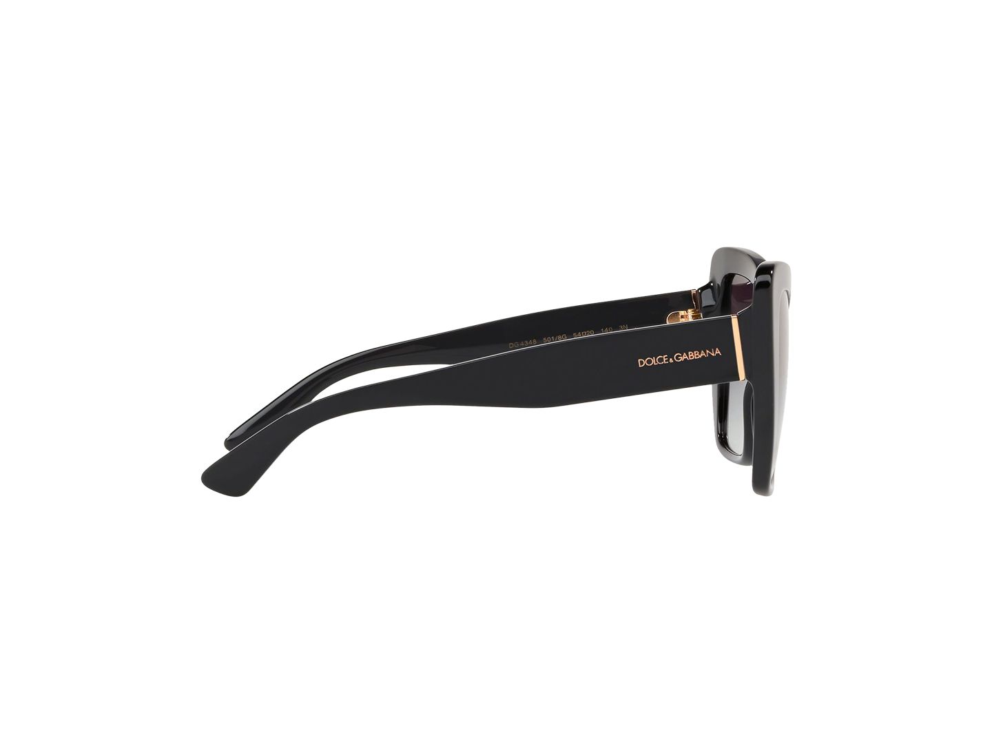 Женские солнцезащитные очки Dolce&Gabbana Sunglasses, DG4348, цвет: Чёрный / Серый градиентный — фото 4