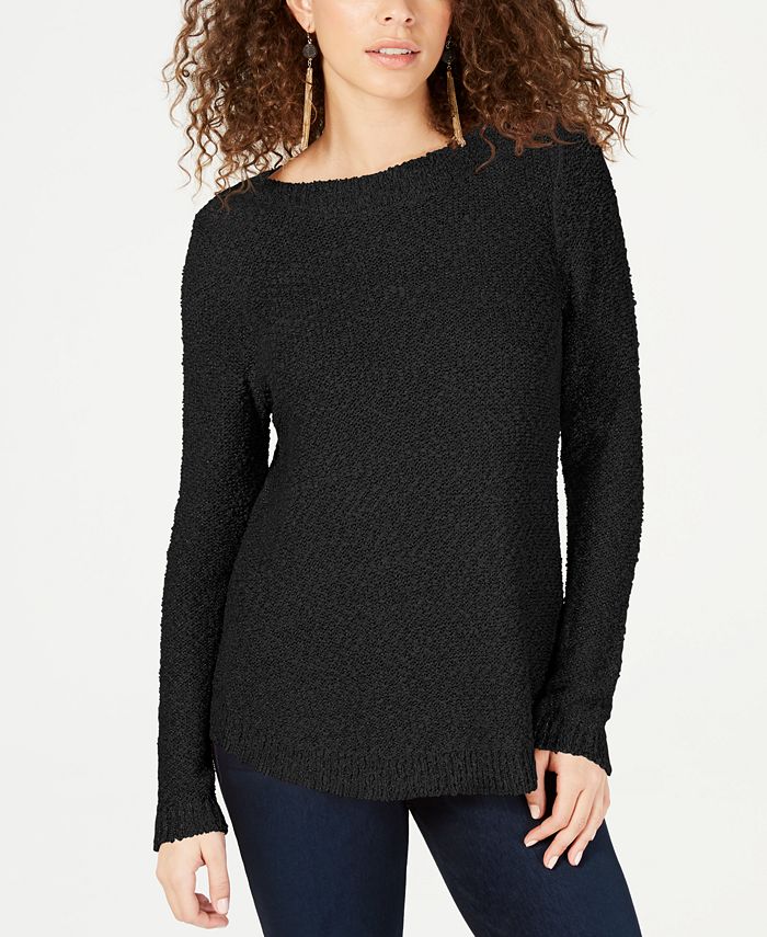 INC International Concepts I.N.C. Textured-Knit Shimmer Sweater ...