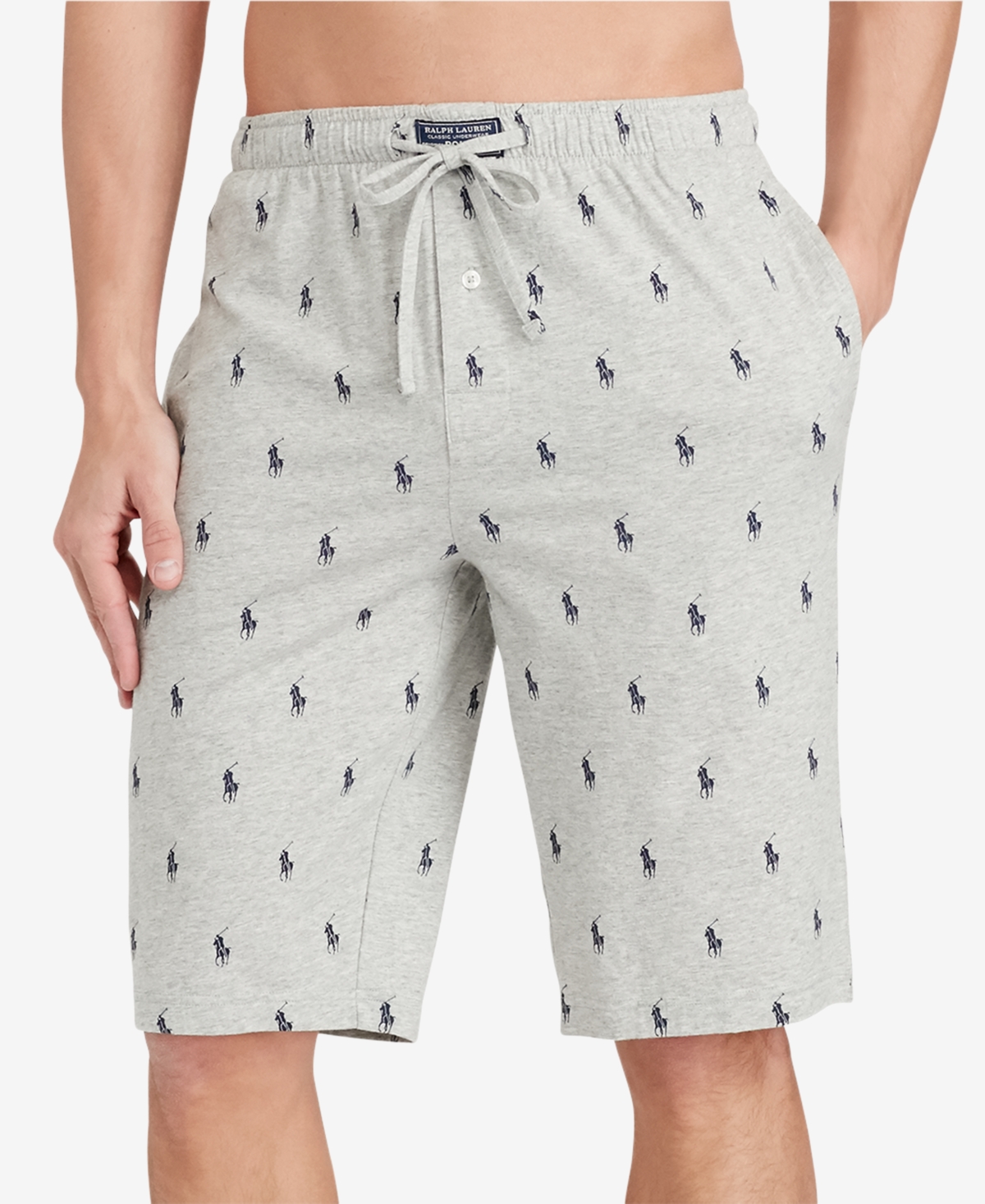 Men's Big & Tall Cotton Pajama Shorts - Andover Heather
