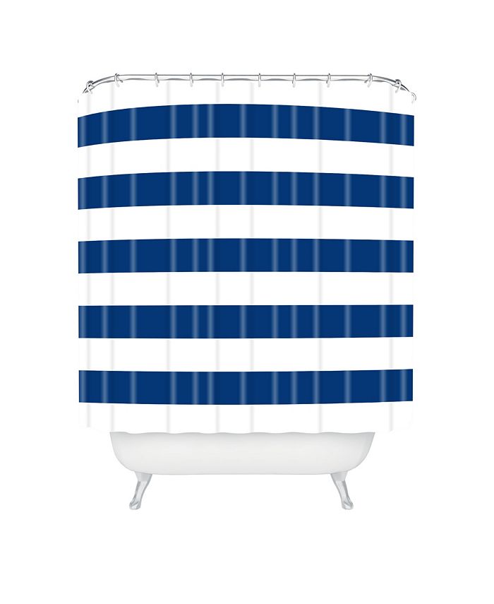 Deny Designs Holli Zollinger Navy Stripe Shower Curtain Macy's