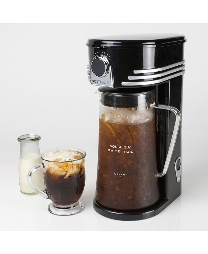 Nostalgia CI3BK Café' Ice 3Quart Iced Coffee and Tea Brewing System Macy's