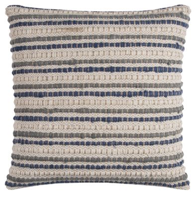 Rizzy Home Striped Polyester Filled Decorative Pillow, 20" X 20" - Macy's