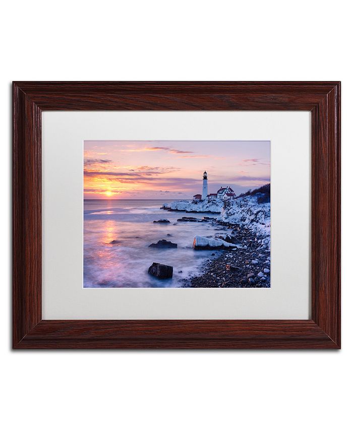 Trademark Global Michael Blanchette Photography 'Winter Lights' Matted ...