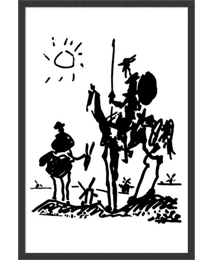 Amanti Art - Don Quixote by Pablo Picasso- 25x37 Framed Art Print