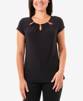 NY Collection - Beaded Keyhole Top