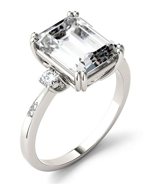 Charles Colvard Moissanite Emerald Engagement Ring 3 3 4 Ct Tw