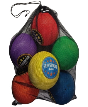 Franklin Sports 6 Pack Playground Balls In Red
